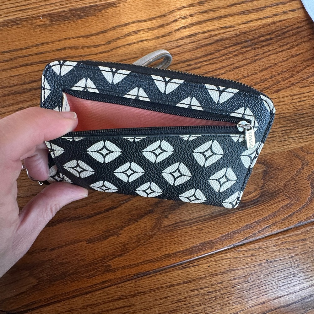 Fossil Pink and Gray Wallet